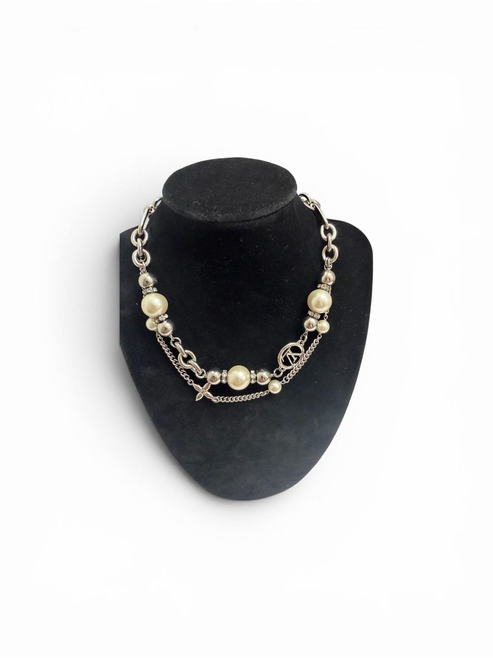 NWOT- Louis Vuitton Midnight Pearl Choker (Model #M02870 OB5204) - Picture 3 of 7